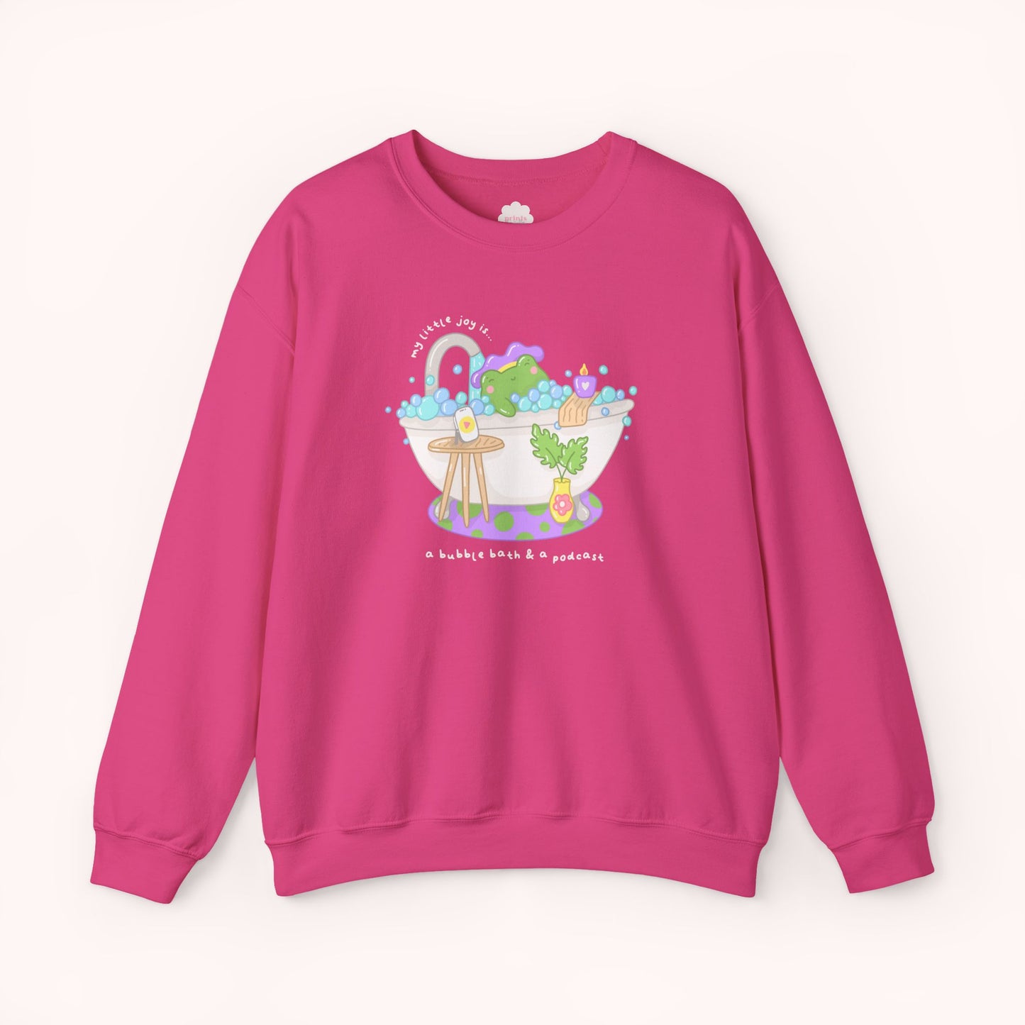 A Bubble Bath & a Podcast Crewneck Sweatshirt
