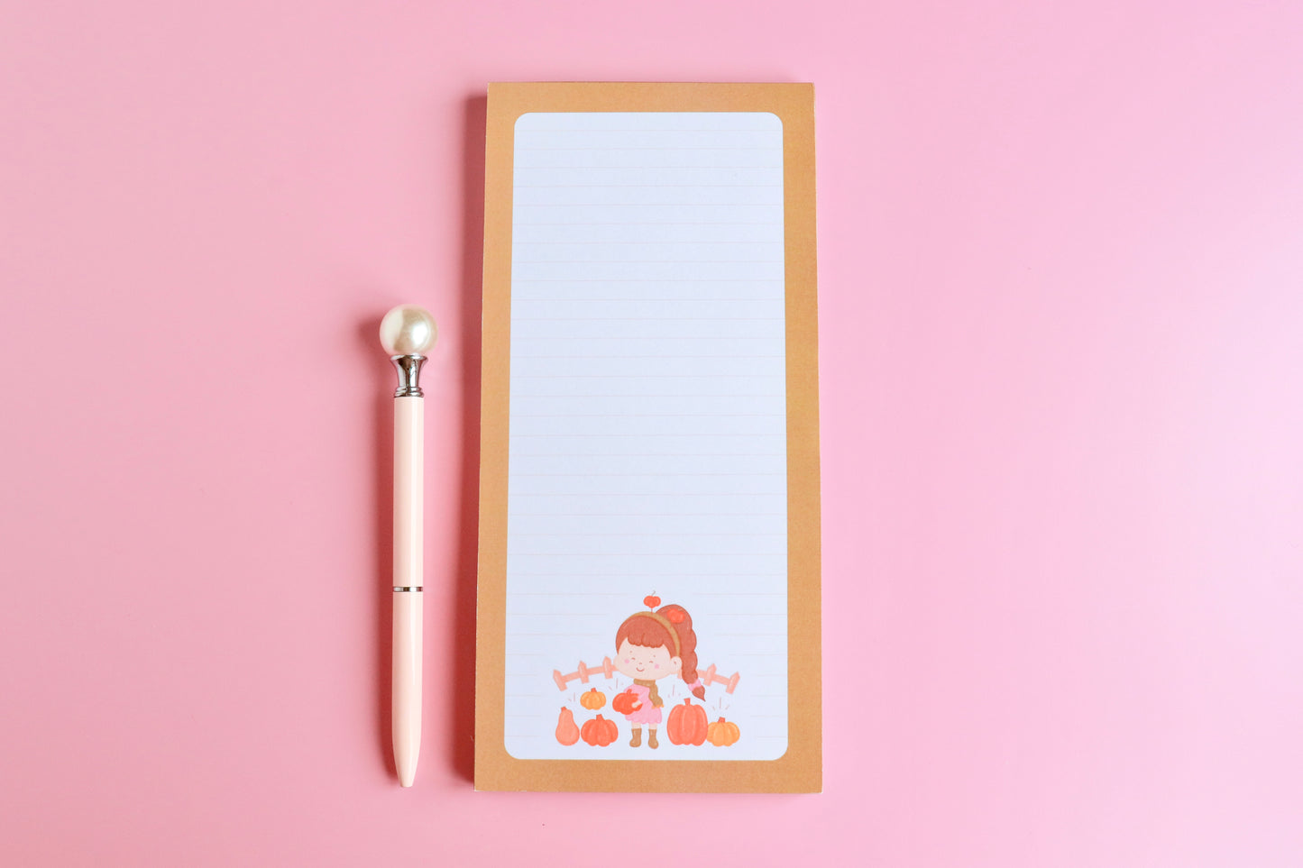 Pumpkin Picking Large Notepad