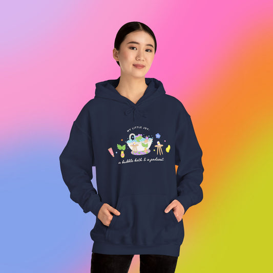 A Bubble Bath & a Podcast Hoodie