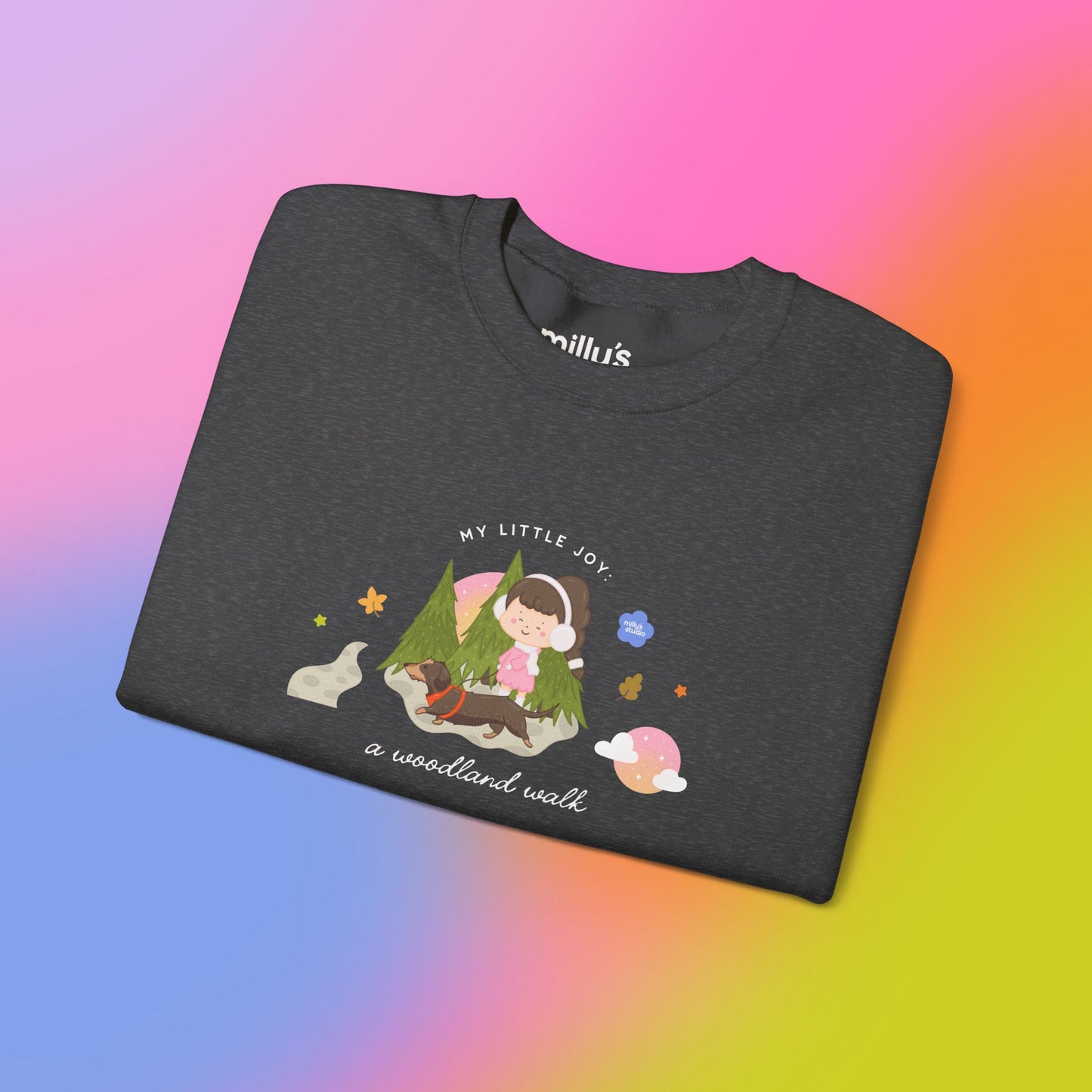 A Woodland Walk Crewneck Sweatshirt