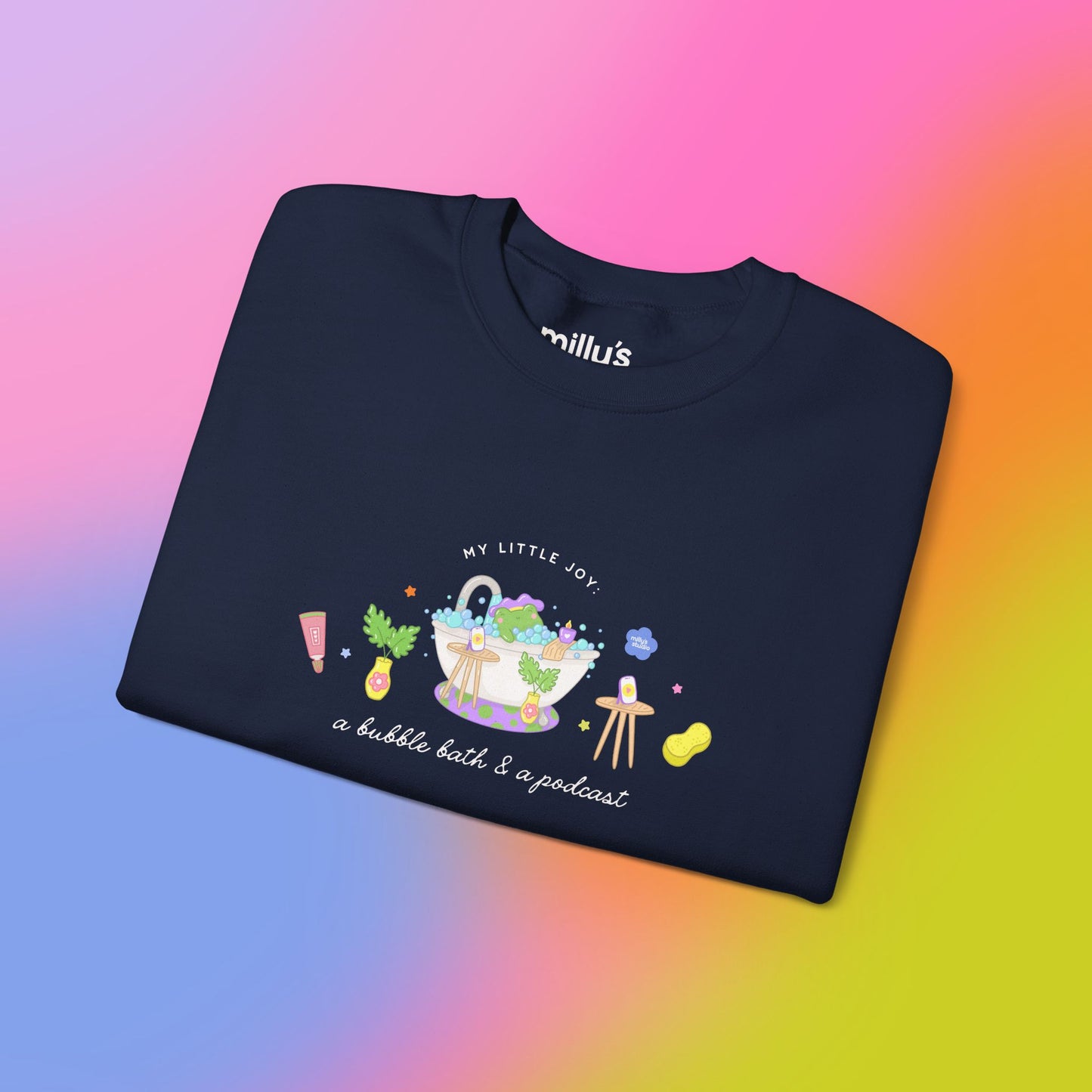 A Bubble Bath & a Podcast Crewneck Sweatshirt