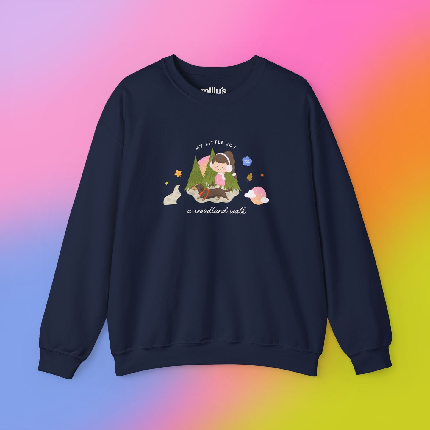 A Woodland Walk Crewneck Sweatshirt