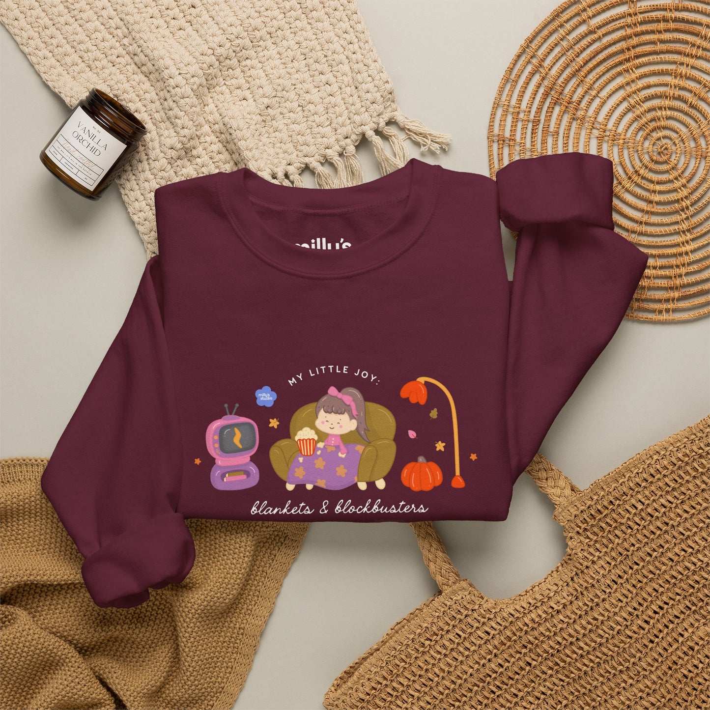 Blankets & Blockbusters Crewneck Sweatshirt