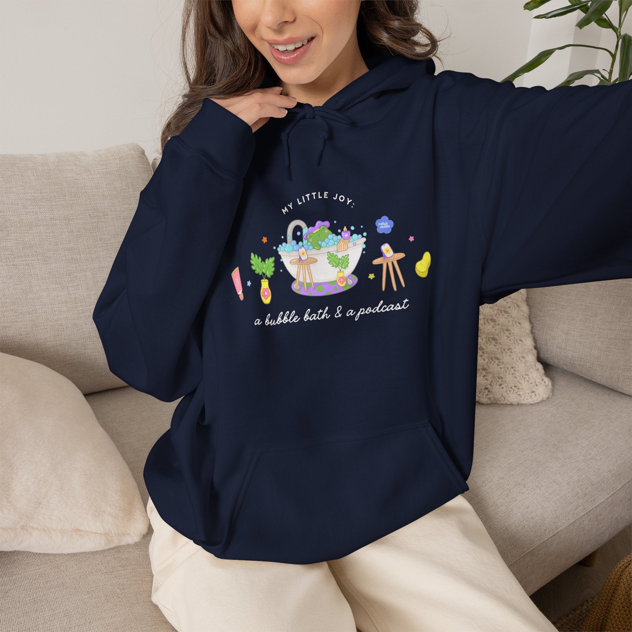 A Bubble Bath & a Podcast Hoodie