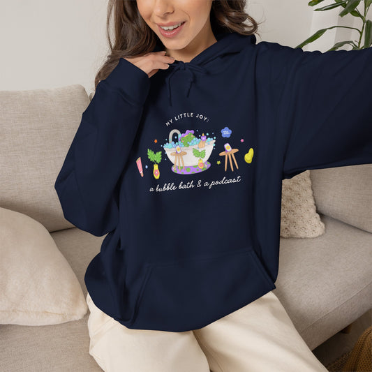 A Bubble Bath & a Podcast Hoodie