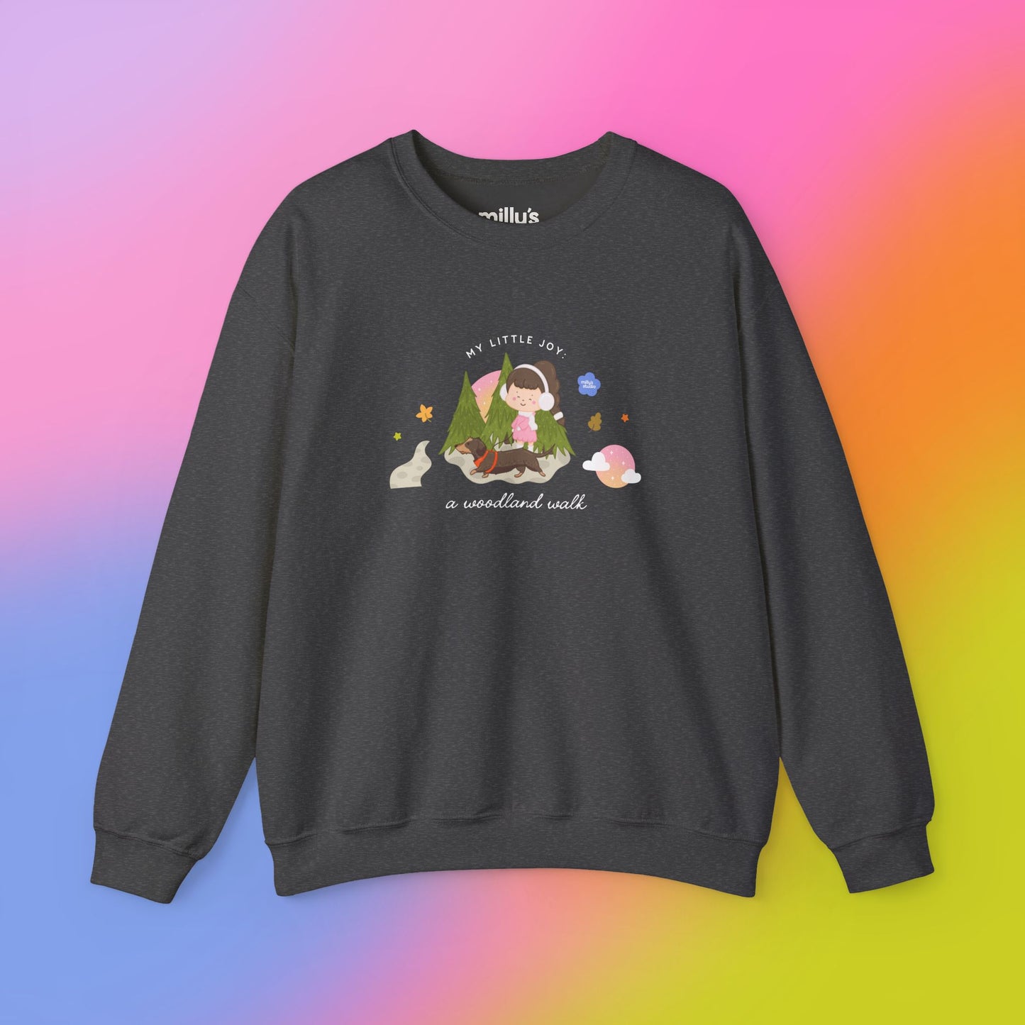 A Woodland Walk Crewneck Sweatshirt
