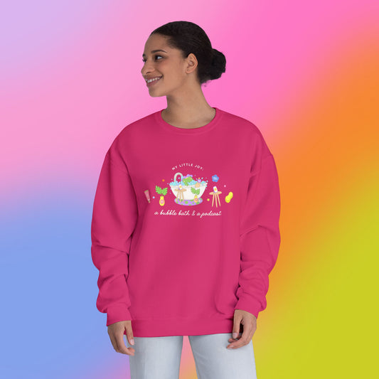 A Bubble Bath & a Podcast Crewneck Sweatshirt