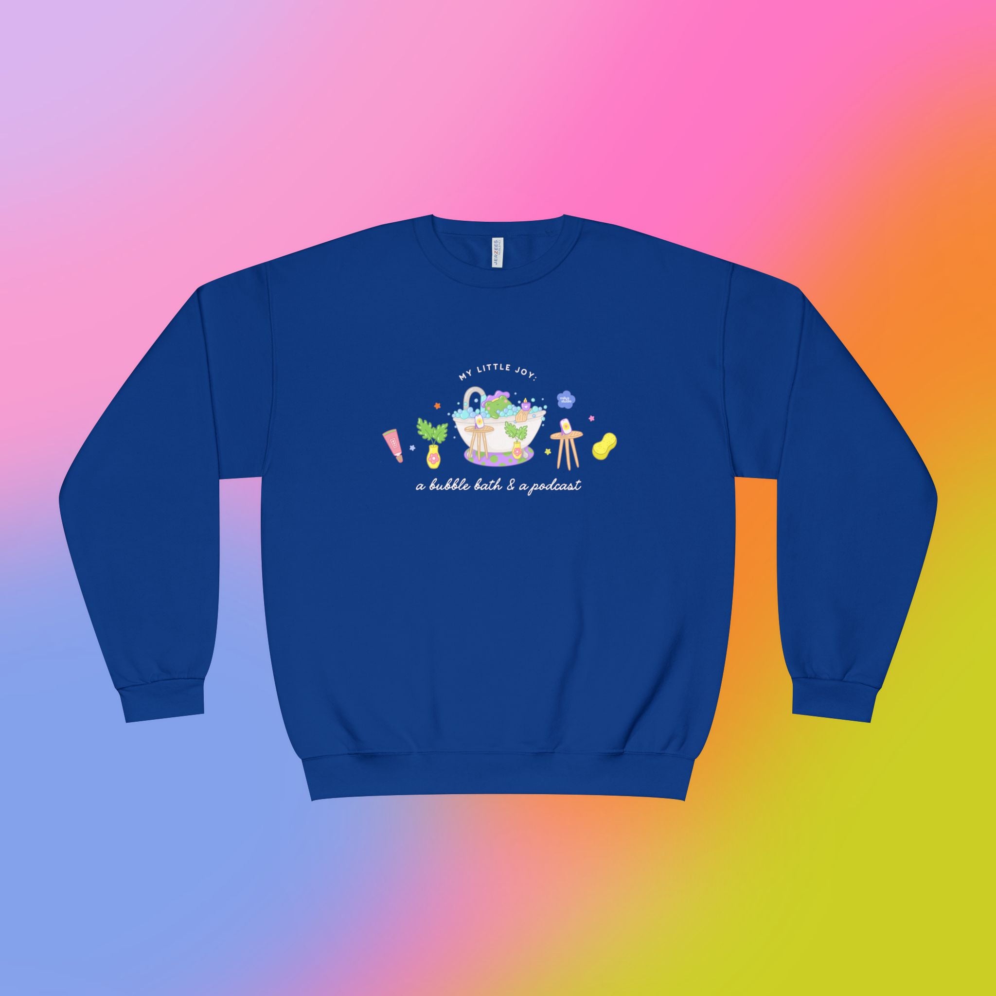 A Bubble Bath & a Podcast Crewneck Sweatshirt