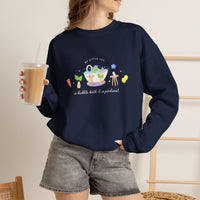 A Bubble Bath & a Podcast Crewneck Sweatshirt