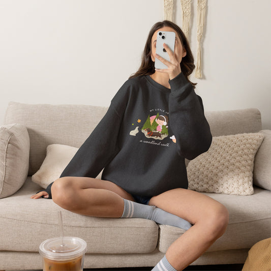 A Woodland Walk Crewneck Sweatshirt