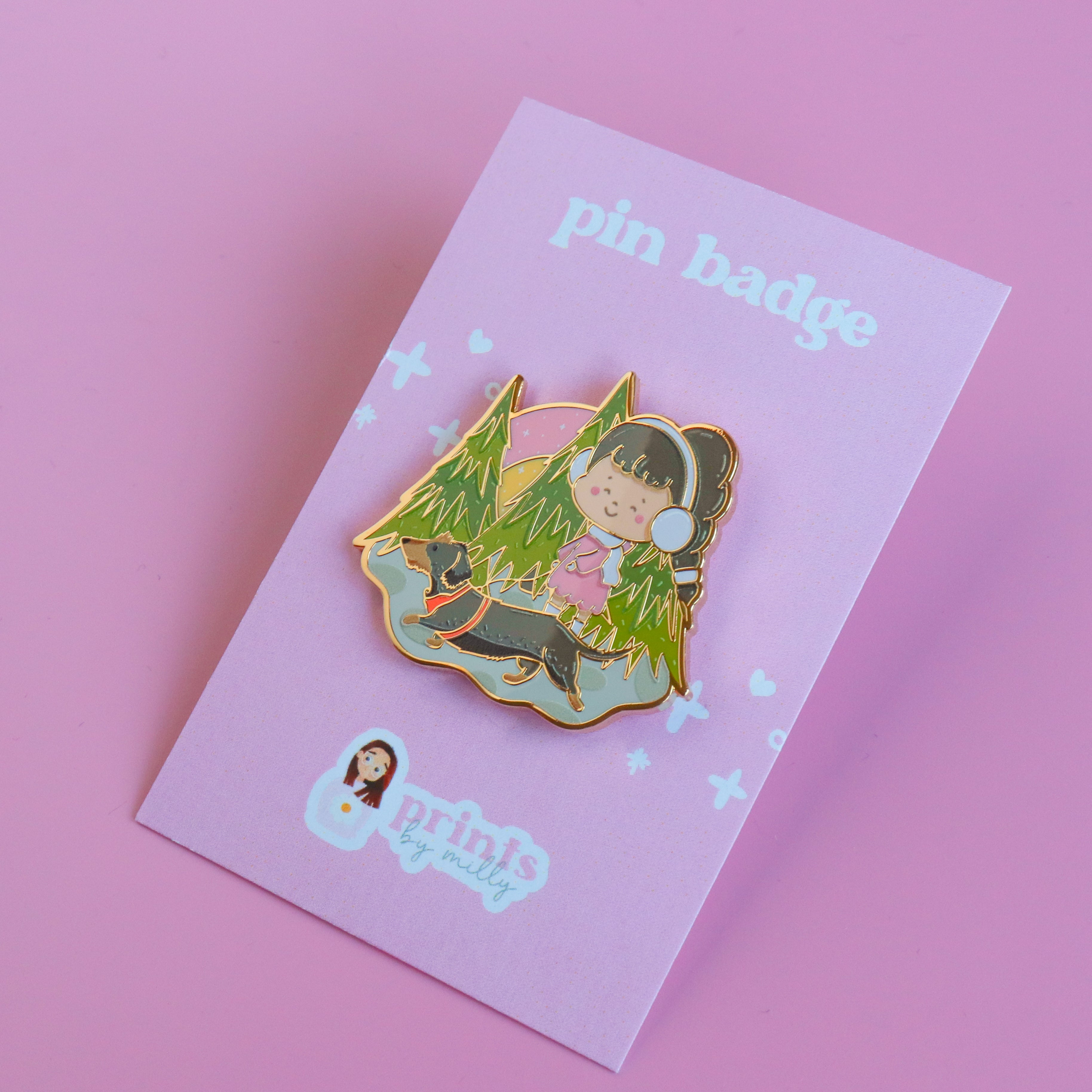A Woodland Walk Enamel Pin