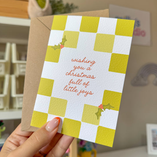 Wishing You a Christmas Full of Little Joys Christmas Card