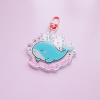 Over-Whale-Med Acrylic Keyring