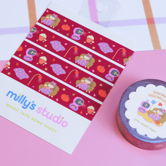 Blankets & Blockbusters Washi Tape