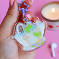 A Bubble Bath & a Podcast Acrylic Keyring