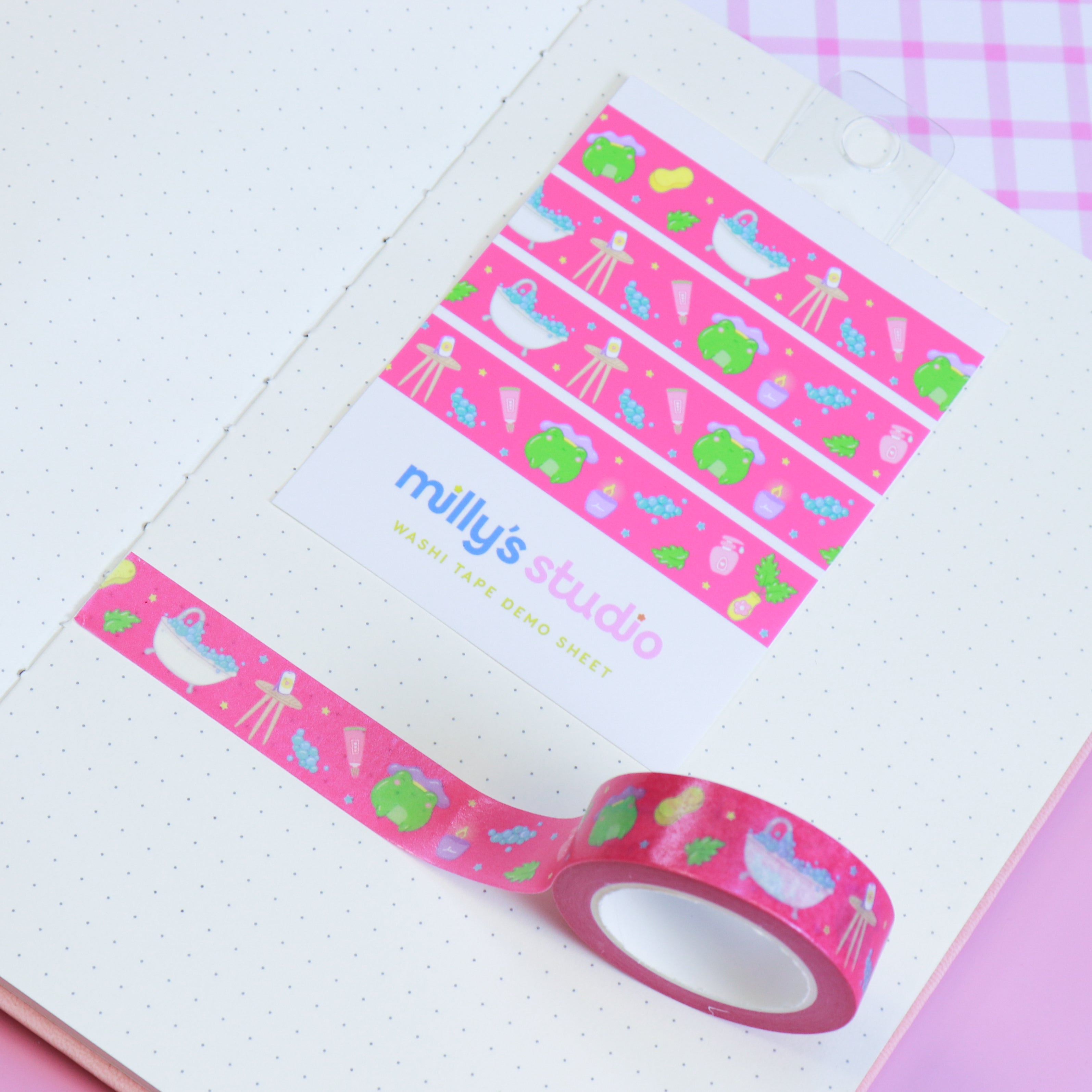 A Bubble Bath & a Podcast Washi Tape