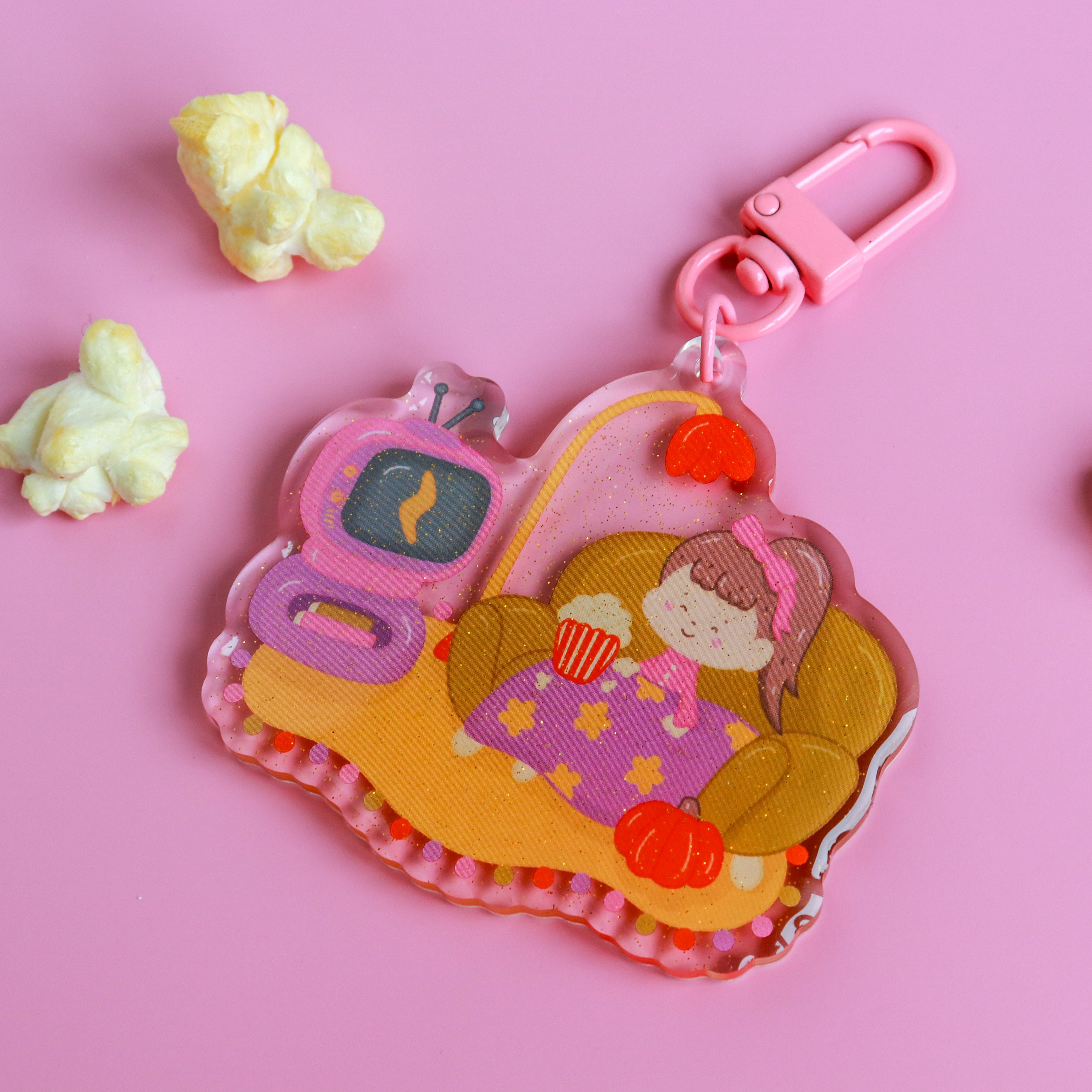 Blankets & Blockbusters Acrylic Keyring