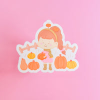 Pumpkin Picking Sticker