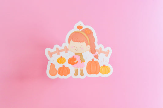 Pumpkin Picking Sticker
