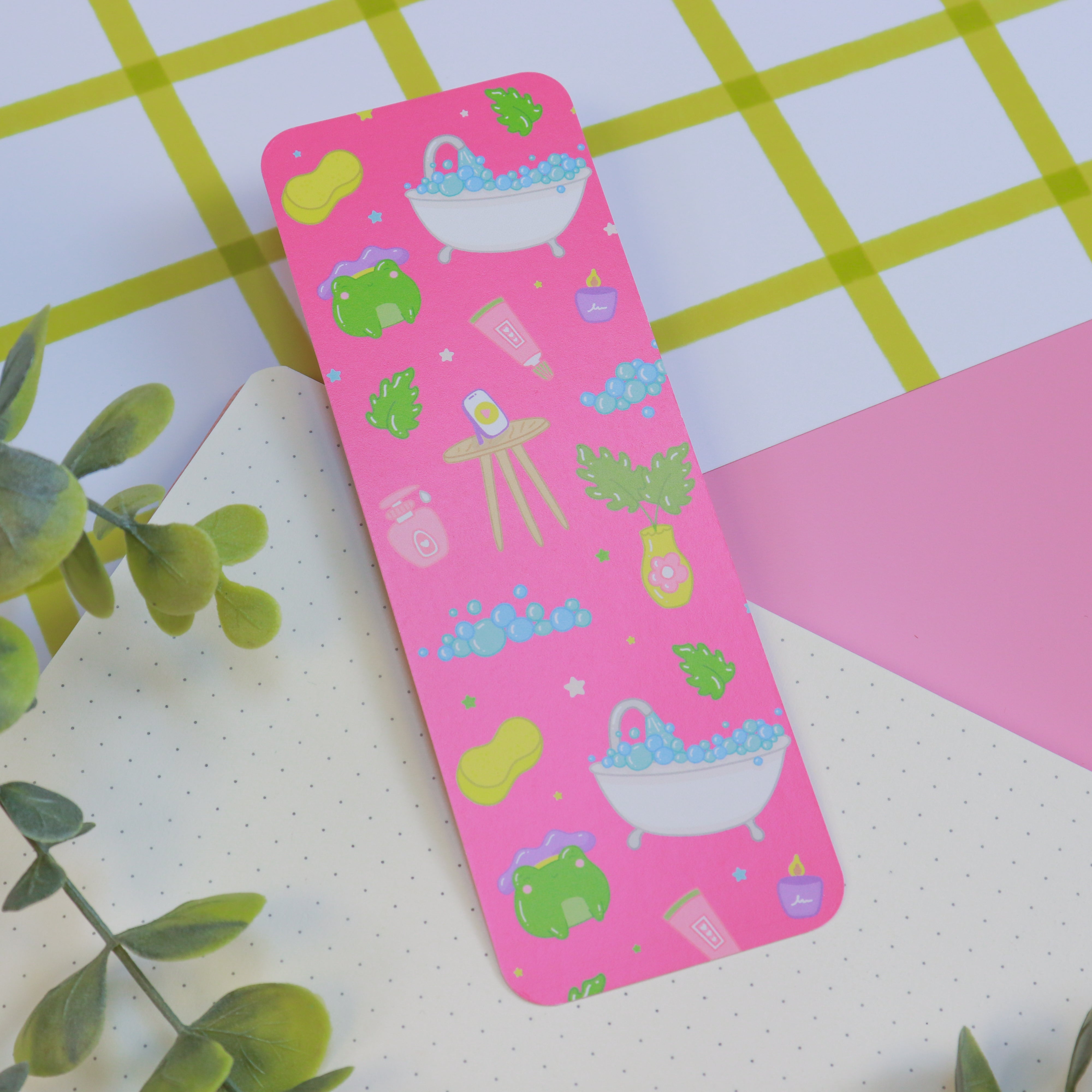 A Bubble Bath & a Podcast Bookmark