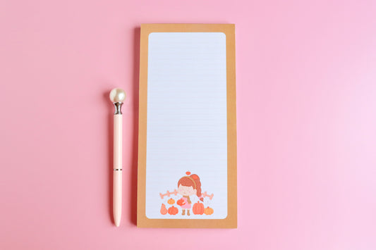 Pumpkin Picking Large Notepad