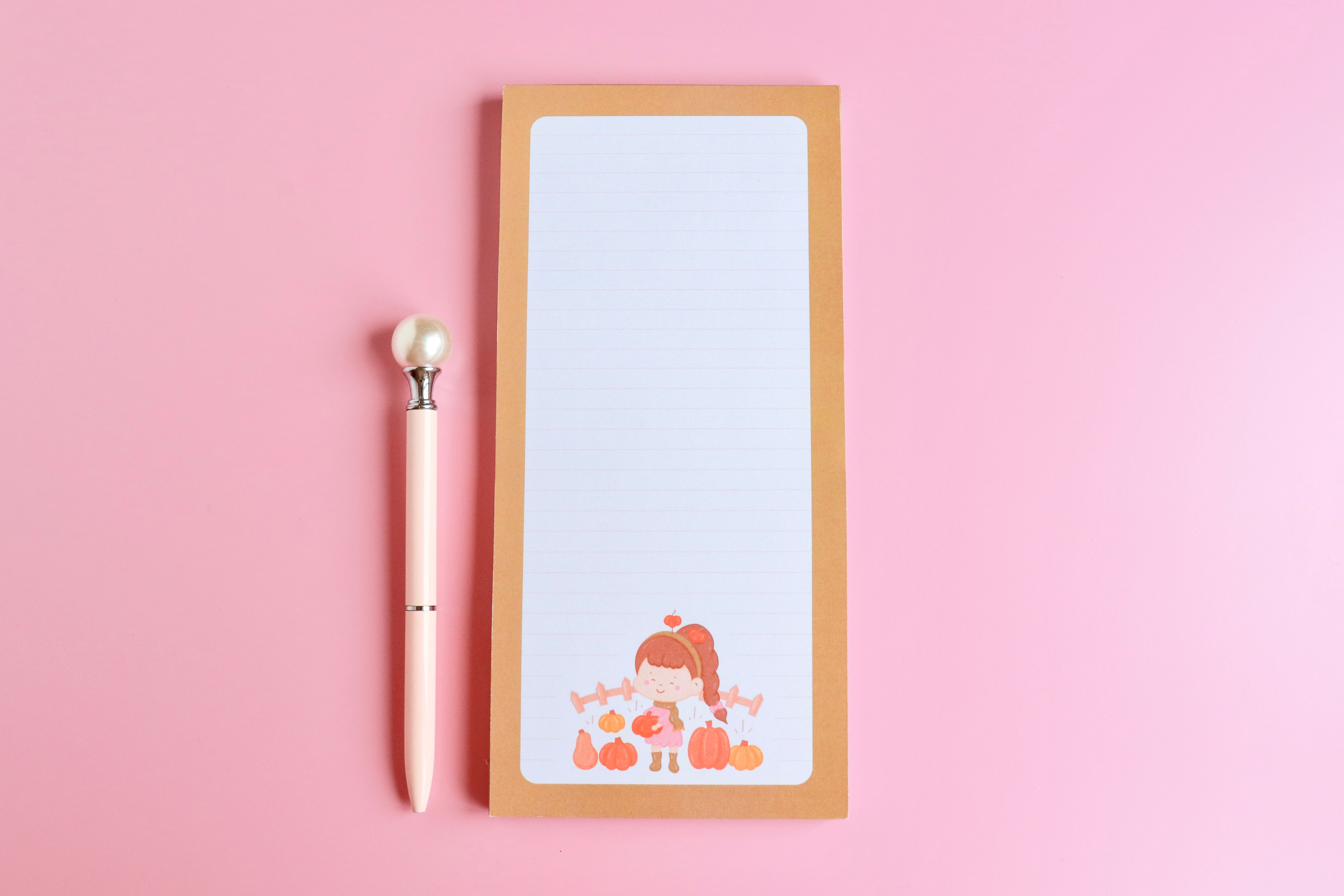 Pumpkin Picking Large Notepad