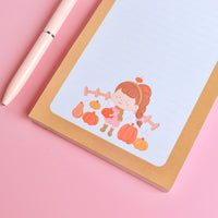 Pumpkin Picking Large Notepad