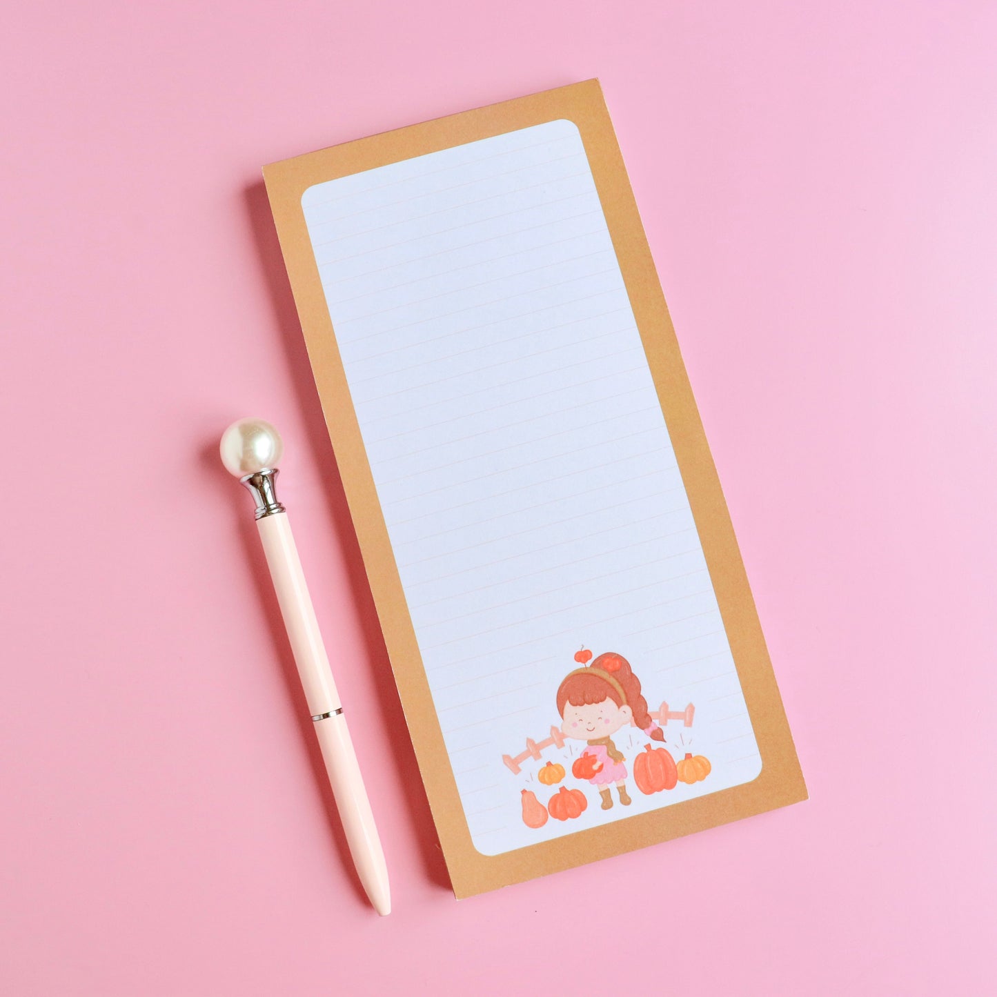 Pumpkin Picking Large Notepad