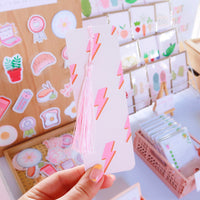 Lightning Bolt Tassel Bookmark