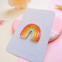 Smiley Rainbow Enamel Pin